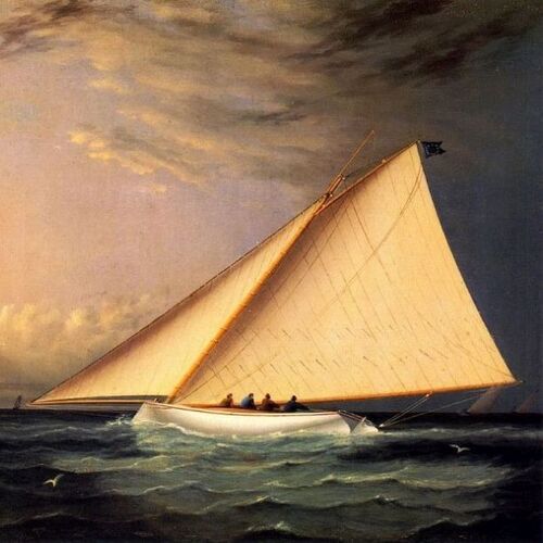 A Racing Yacht on the Great South Bay