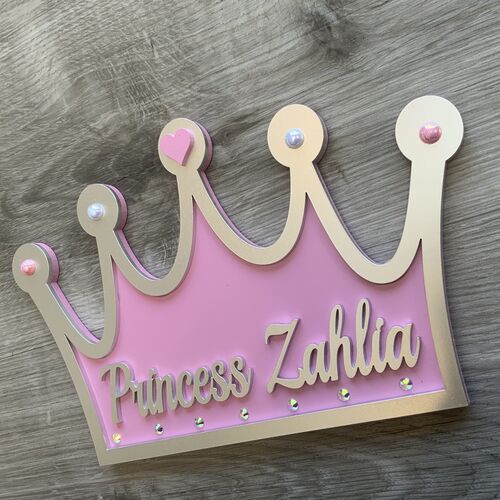 Princess / Prince crown door plaque