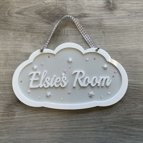 Girls CLOUD door sign