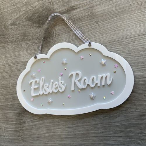 Girls CLOUD door sign