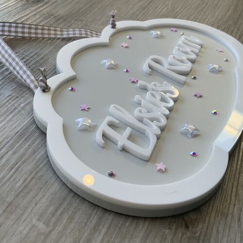 Girls CLOUD door sign