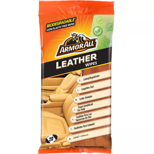 Armorall Glovebox Leather Wipes 20 Pack