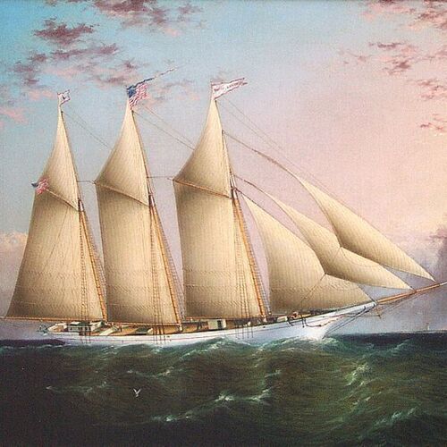 Schooner, Harry Landell off Sandyhook