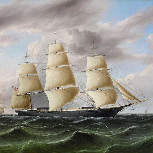 The American Clipper Ship, Black Warrior, Outward Bound