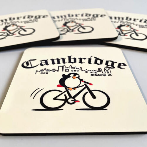 'Cambridge Cyclist' Coaster