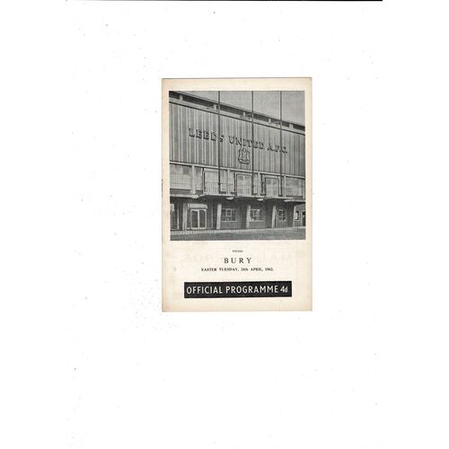 Bury Away Football Programmes