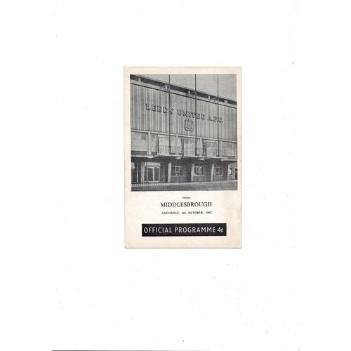 Middlesbrough Away Football Programmes