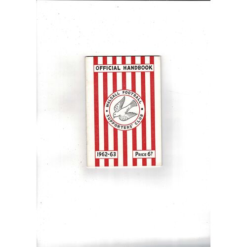 Walsall Supporters Club Official Handbook 1962/63