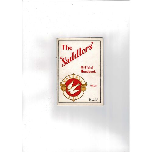 Walsall Supporters Club Official Handbook 1966/67