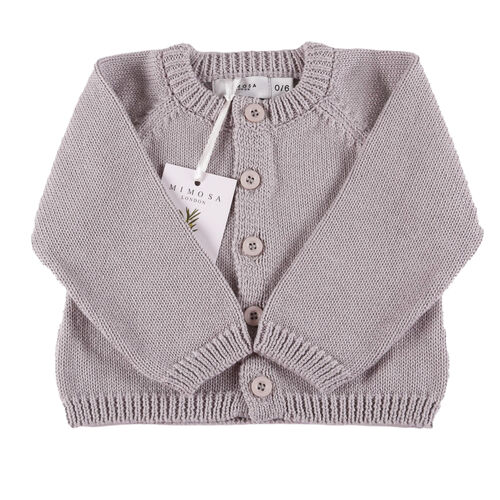 Organic Baby Cardigan - Grey