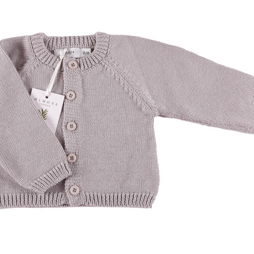 Organic Baby Cardigan - Grey