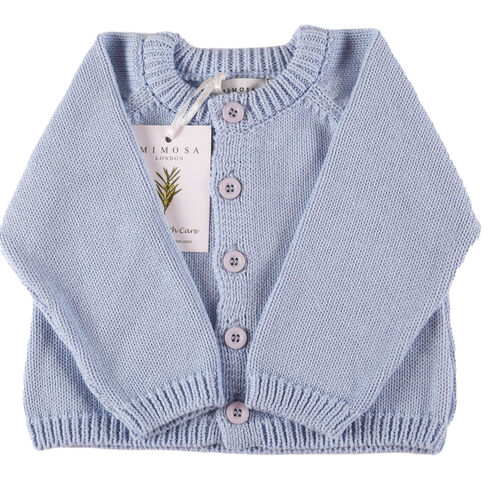 Organic Baby Cardigan - Blue
