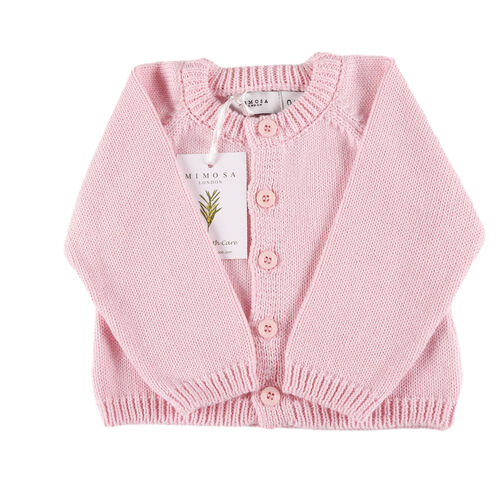 Organic Baby Cardigan - Pink