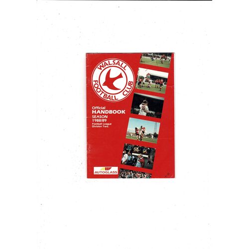 Walsall Supporters Club Official Handbook 1988/89