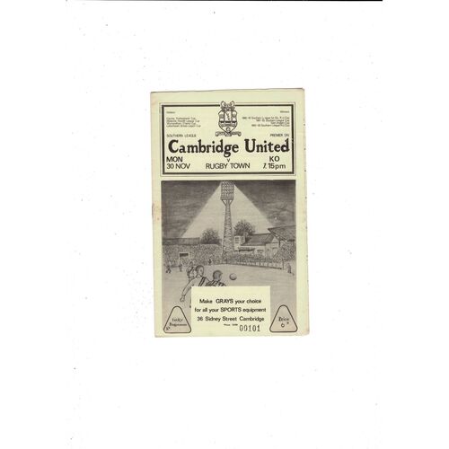 Cambridge United Home Football Programmes