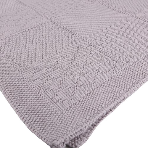 Organic Patchwork Baby Blanket - Grey