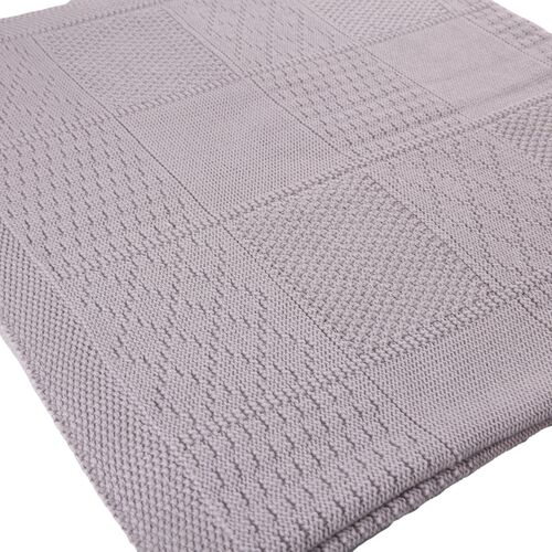 Organic Patchwork Baby Blanket - Grey