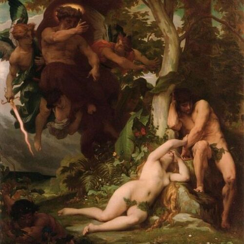 The Expulsion of Adam and Eve from the Garden of Paradise (Paradise Lost)
