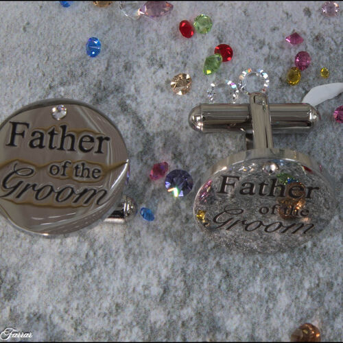 Father of the Groom Engraved Cufflinks