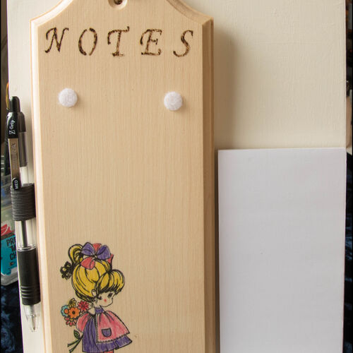 Little Girl Notepad Holder