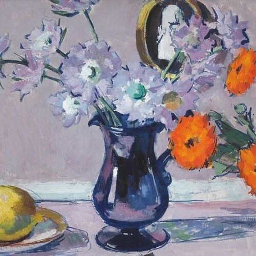 Scabia and Marigolds