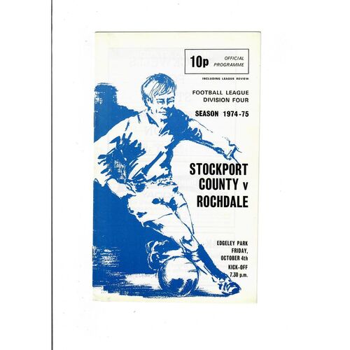 Stockport County Home Football Programmes