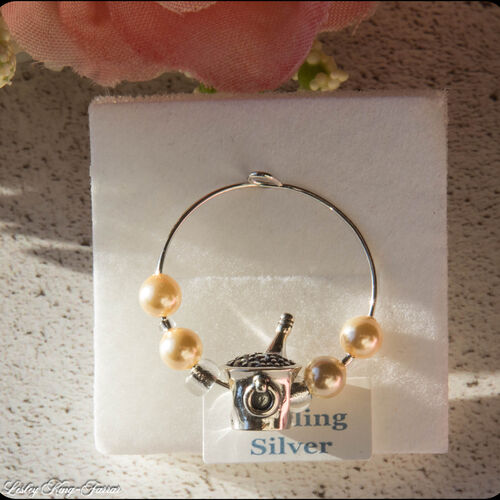 Sterling Silver Ice Bucket Charm