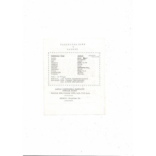 Barnet Away Football Programmes