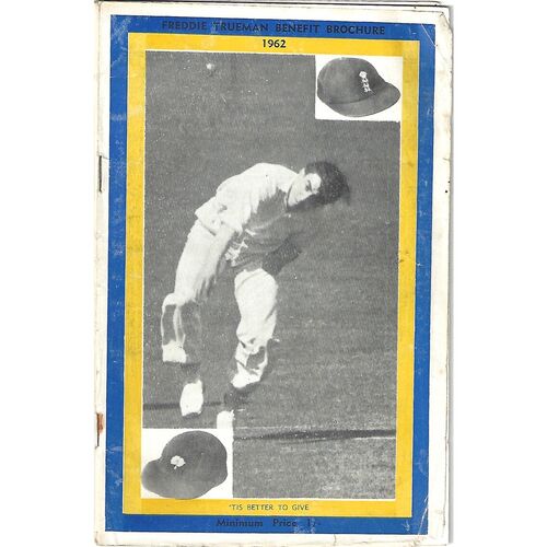 1962 Freddie Truman Benefit Brochure