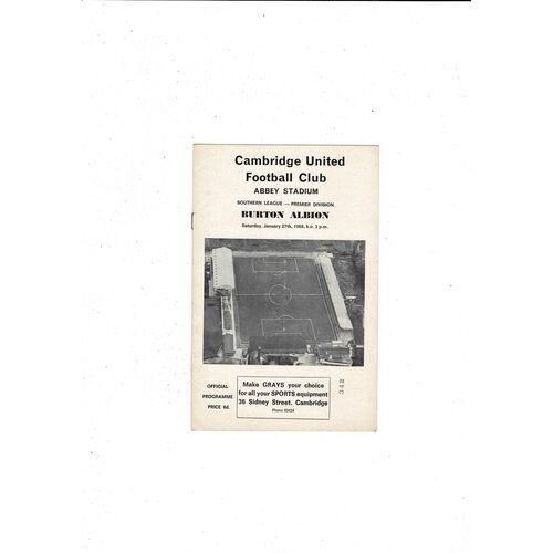 Burton Albion Away Football Programmes