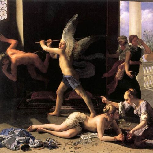 Martha Rebuking Mary for her Vanity