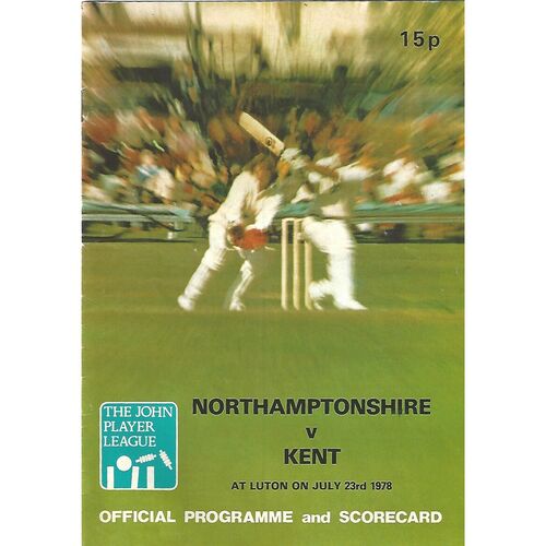 Kent County Cricket Programmes/Scorecards