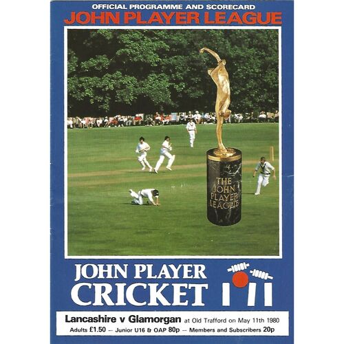 Glamorgan County Cricket Programmes/Scorecards