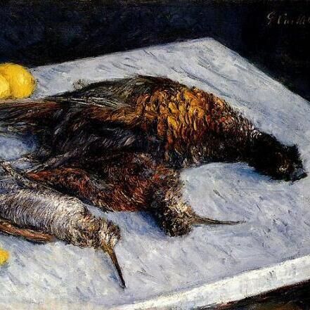 Pheasants and Woodcocks on a Marble Table