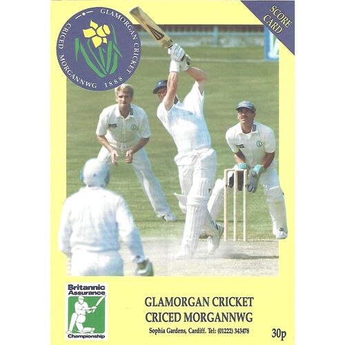 Glamorgan County Cricket Programmes/Scorecards