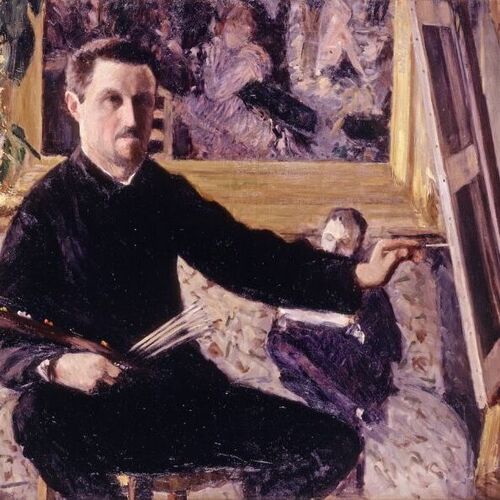 Self-Portrait with Easel