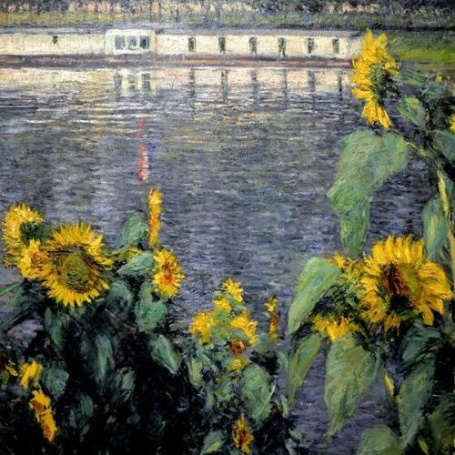 Sunflowers on the Banks of the Seine