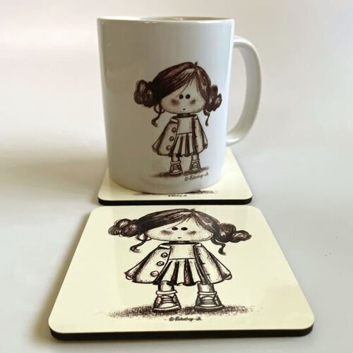 'Little Girl Doll' Coaster