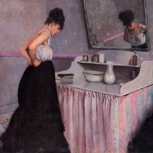 Woman at a Dressing Table