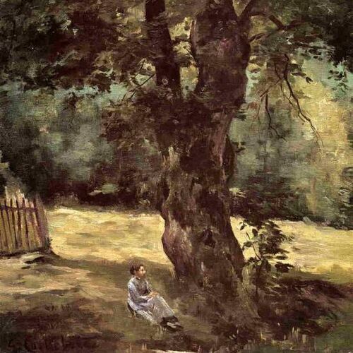 Woman Seated Under a Tree
