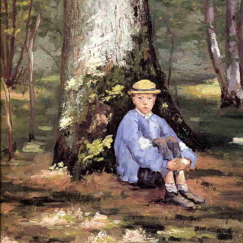 Yerres, Camille Daurelle under an Oak Tree