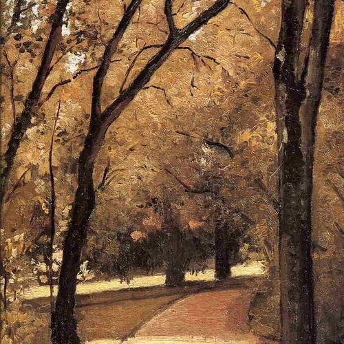 Yerres, Path Through the Old Growth Woods in the Park