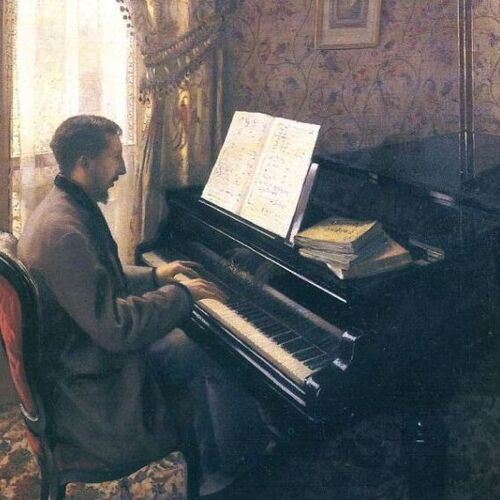 Young Man Playing the Piano