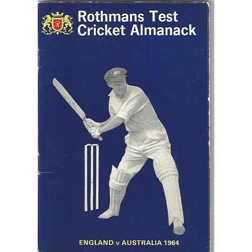 1964 England v Australia Rothmans Test Cricket Almanack