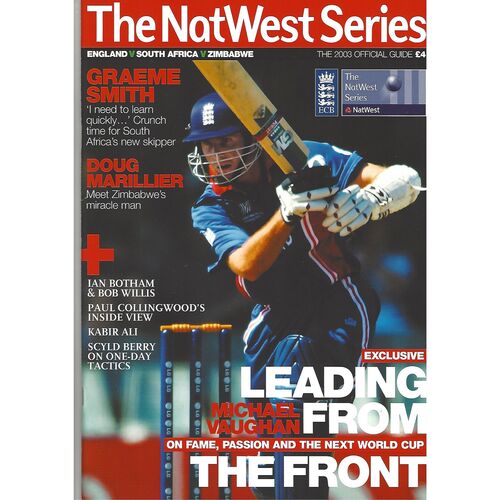 2003 England v South Africa v Zimbabwe The NatWest Series (27/06-13/07/2003) Cricket Programme