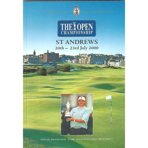 2000 Open Golf Championship (St. Andrews, 20-23/07/2000) Official Golf Programme & Order of Play Card (21/07/2000)