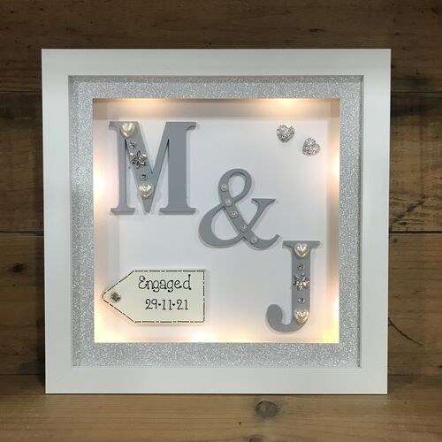 Initials Engagement Frame