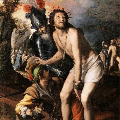 Christ Being Nailed to the Cross