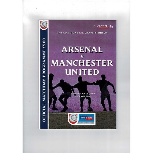 1999 Arsenal v Manchester United Charity Shield Football Programme