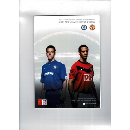 2009 Chelsea v Manchester United Charity Shield Football Programme